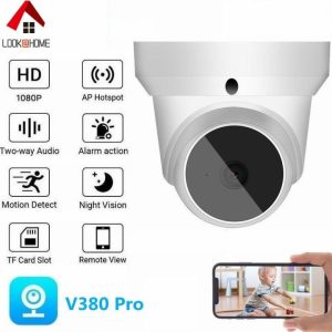 V380 Wi-Fi Indoor Semi-Ball Gimbal Camera
